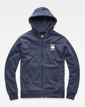 raw blue hoodie