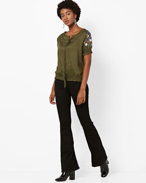 ladies tops ajio