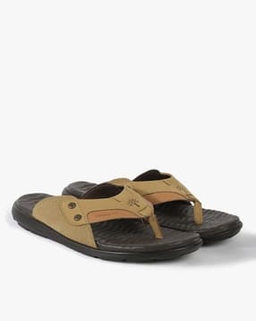 woodland Colourblock T-strap Slip-On Sandals-picture-25