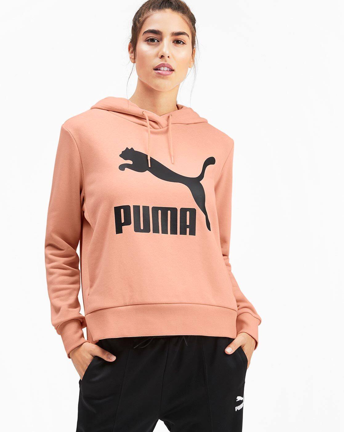 beige puma hoodie