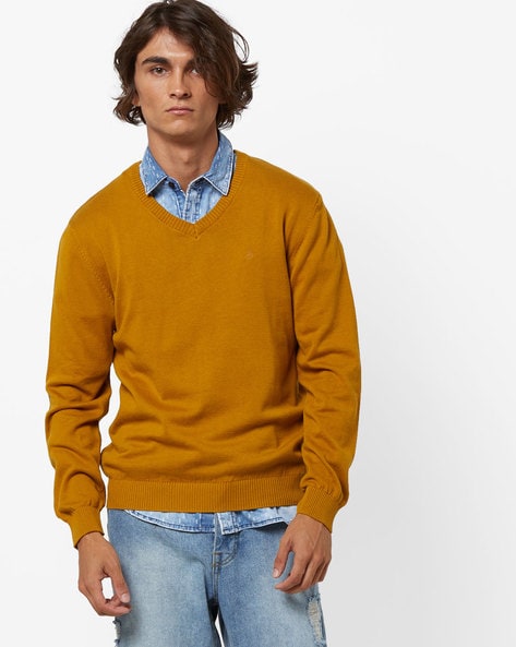 Slim Fit V neck Pullover