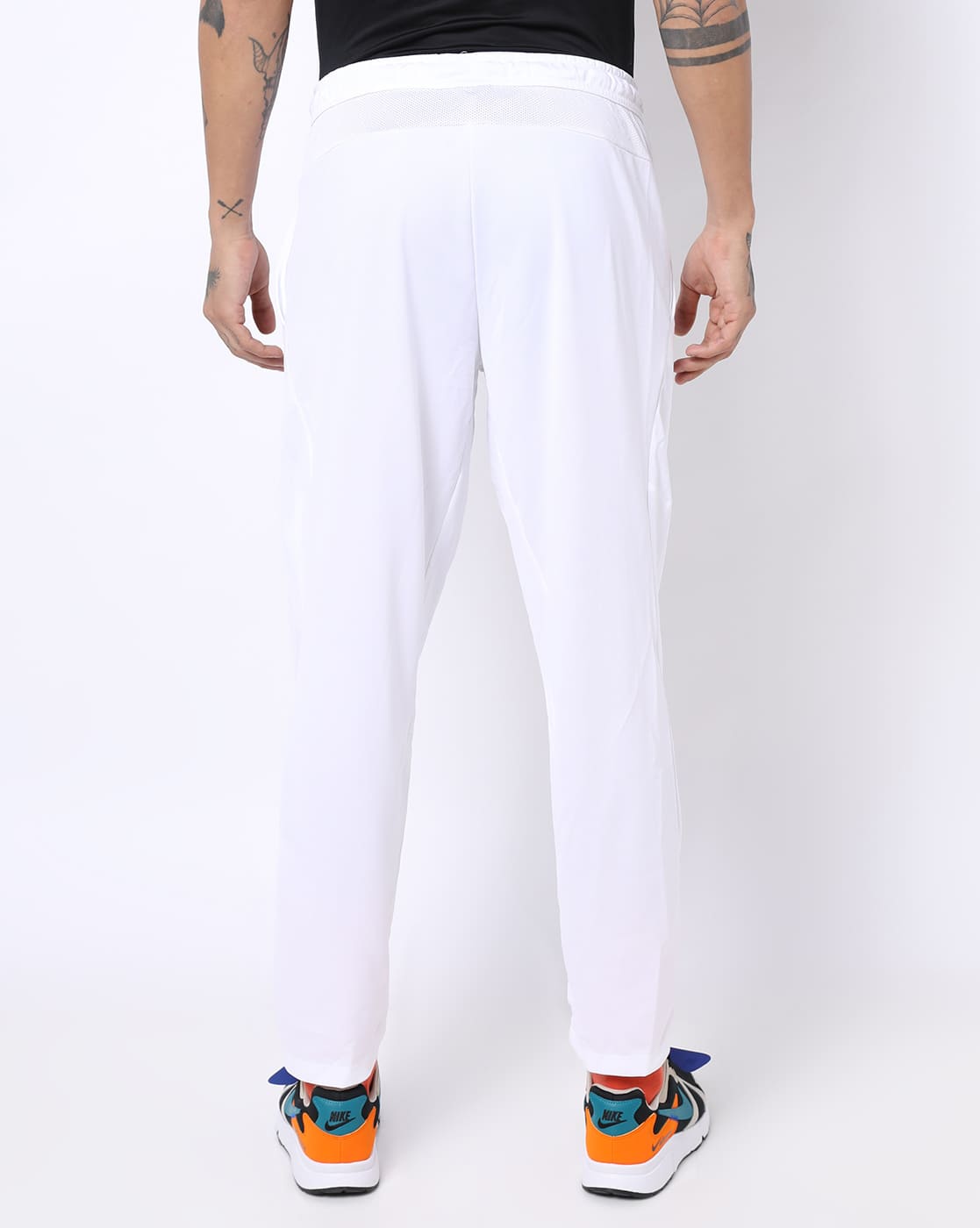 nike cricket white track pants