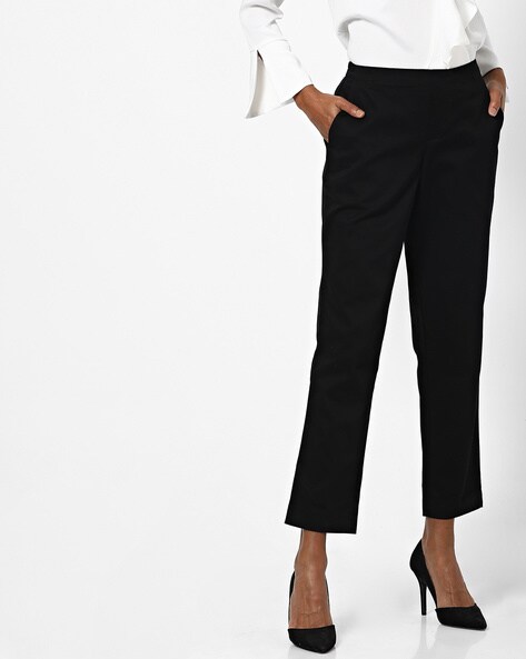 Buy Cream Trousers  Pants for Women by Fig Online  Ajiocom