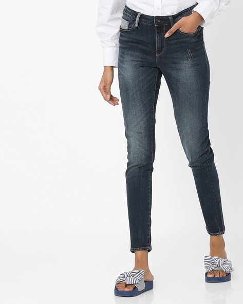 womens lee mid rise skinny jeans