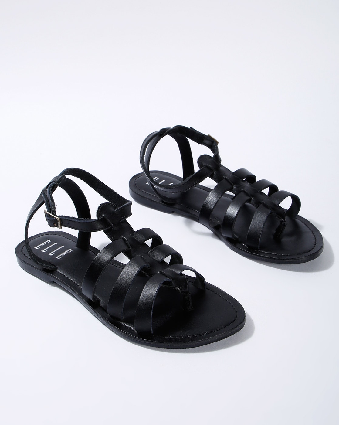 Buy Flat N Heels Women's Black Gladiator Sandals for Women at Best Price @  Tata CLiQ