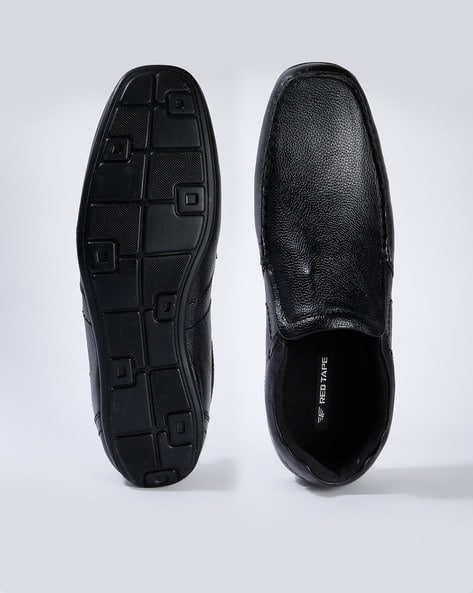 Textured Slip-On Shoes with Moc-Stitch Upper (Image - 2)