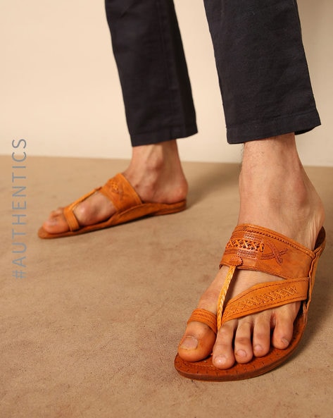 tan color slippers