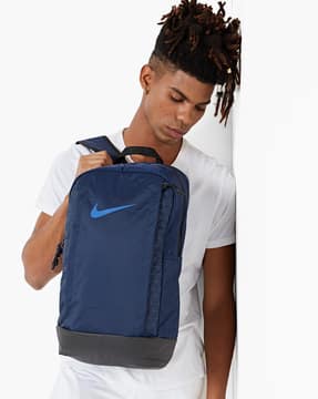 Textured Backpack with Signature Branding