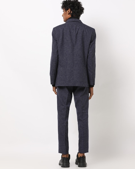 Formal Wine Check Blazer - Bairn