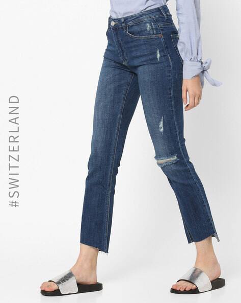 ajio high waist jeans