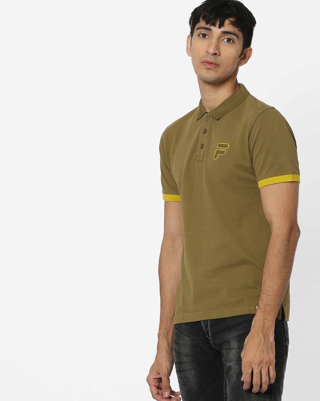 olive green fila shirt