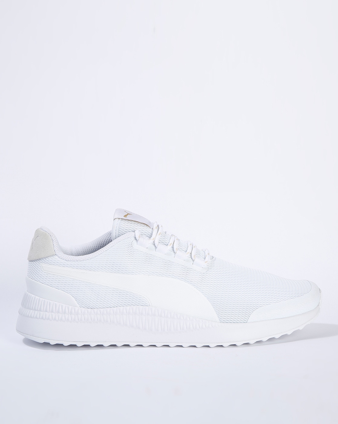 puma full white shoes