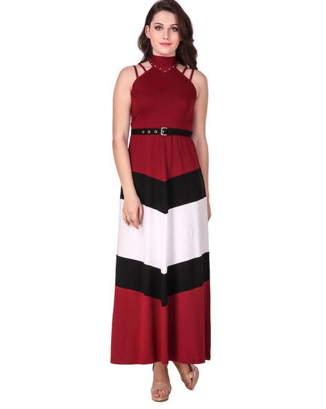 One Piece Dress In Maroon Colour Off 75 Medpharmres Com