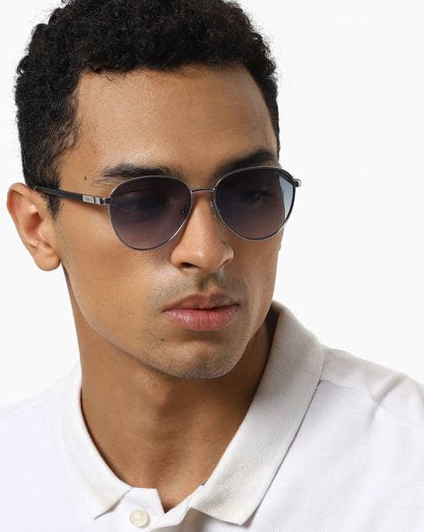 GU3041 53 10W Full-Rim Aviator Sunglasses