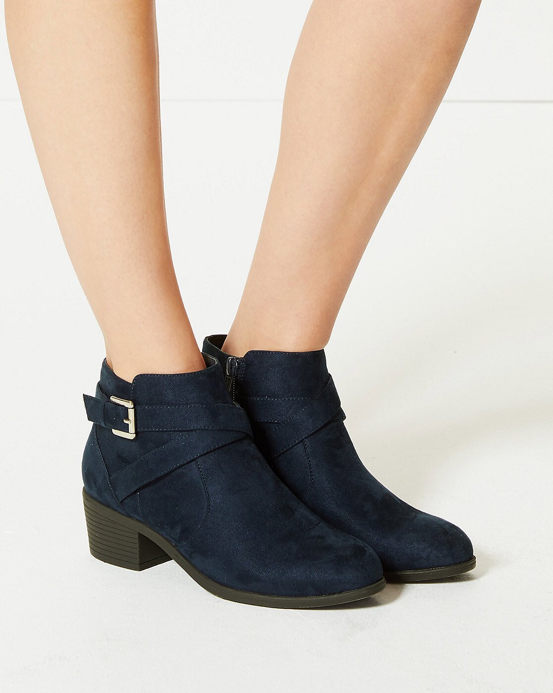 marks and spencer buckle boots