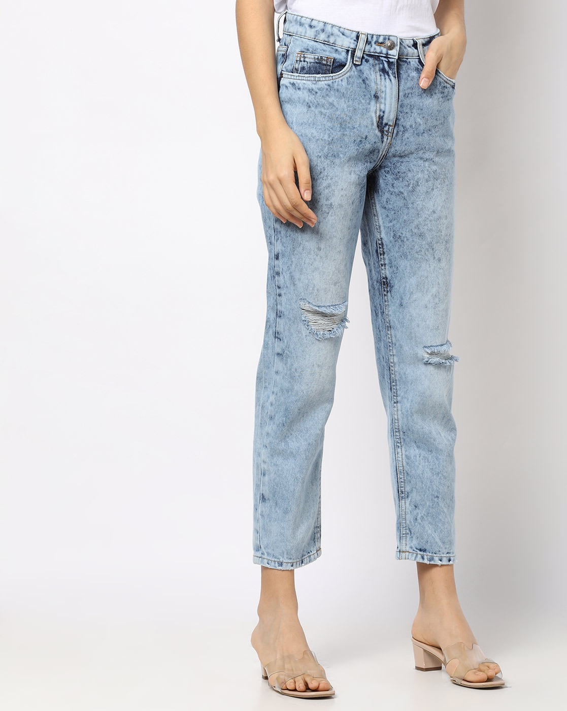 boyfriend jeans ajio