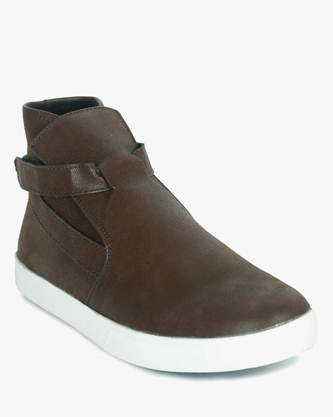 High-Top Casual Shoes with Velcro Strap