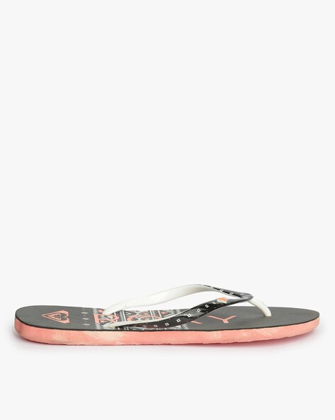 Mimosa Thong Style Flip Flops with Printed Sole