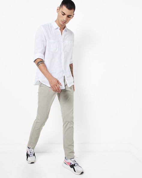 Buy Beige Trousers & Pants for Men by GAS Online