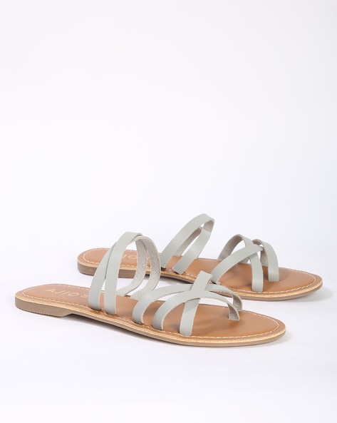 Buy Peach Flat Sandals for Women by SHEZONE Online | Ajio.com