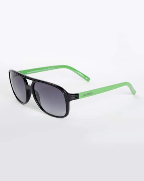 UV-Protected Full-Rim Oval Sunglasses (Image - 1)