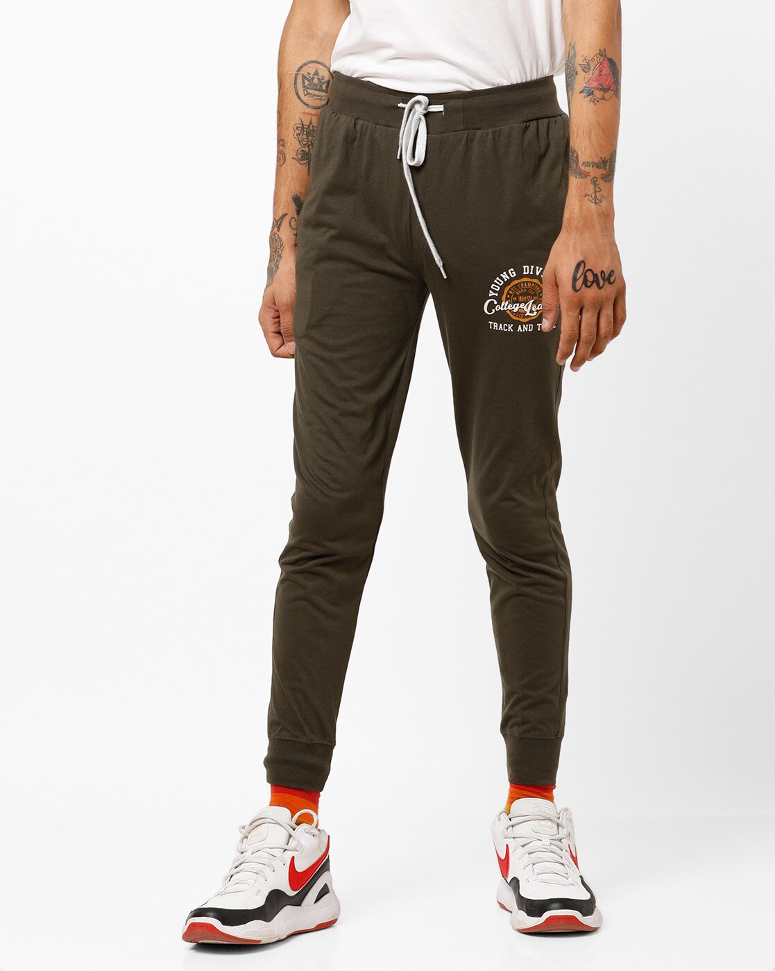 dark brown joggers