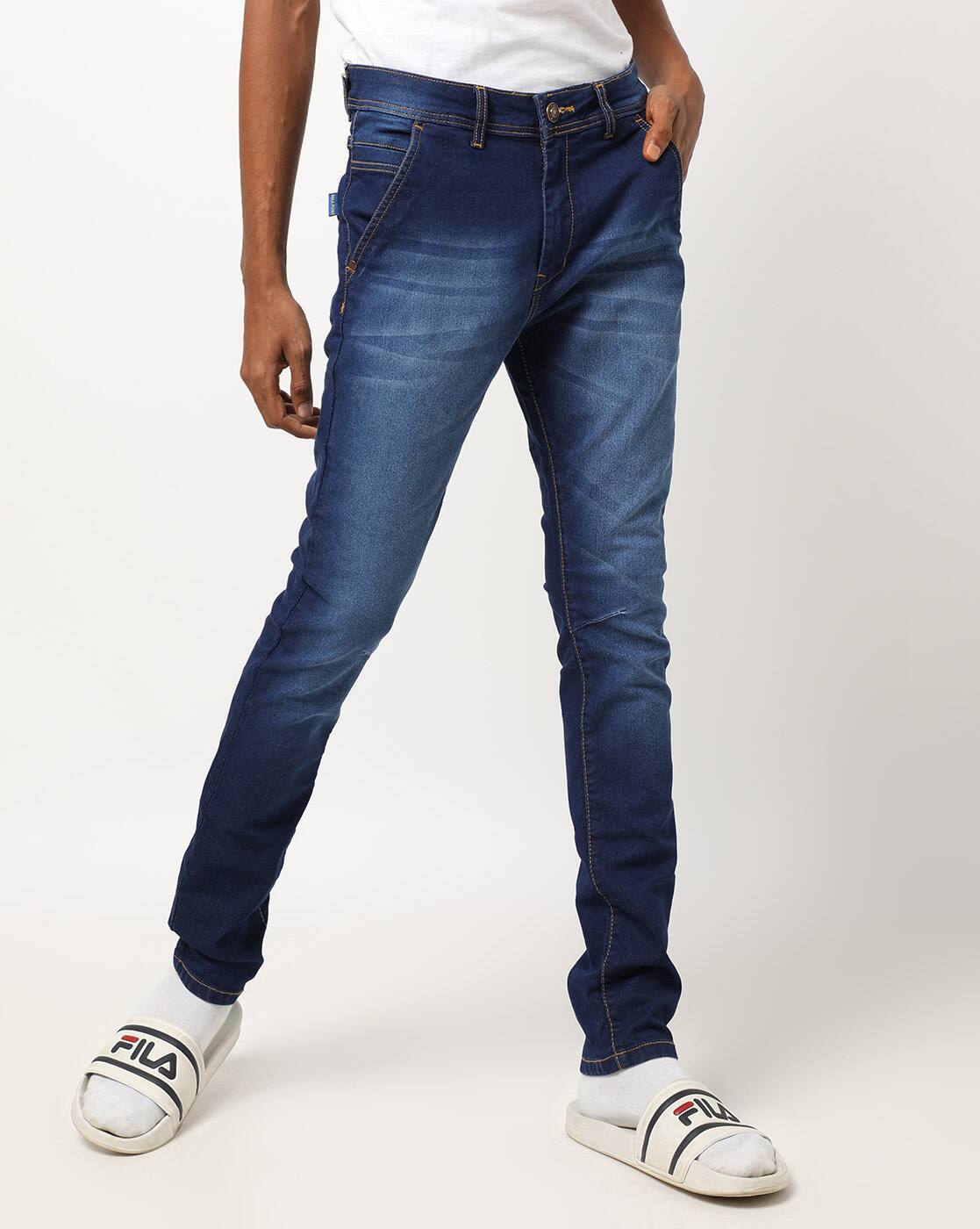 shoes to wear with dark blue jeans