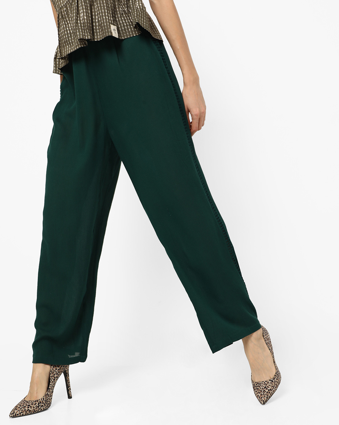 Buy Sea Green Pants for Women by AJIO Online  Ajiocom