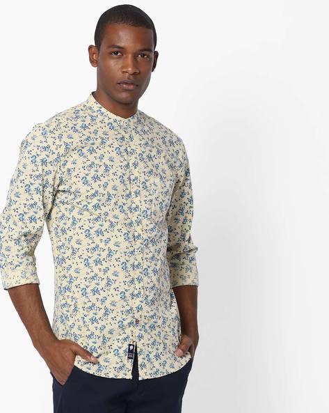 Buy Cream \u0026 Blue Shirts for Men by 