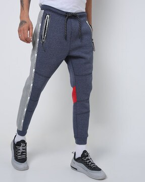 branded grey joggers