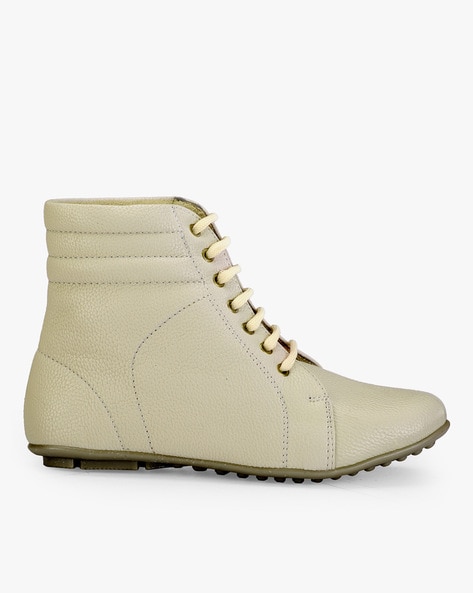 Marc Loire Textured Lace-Up Boots