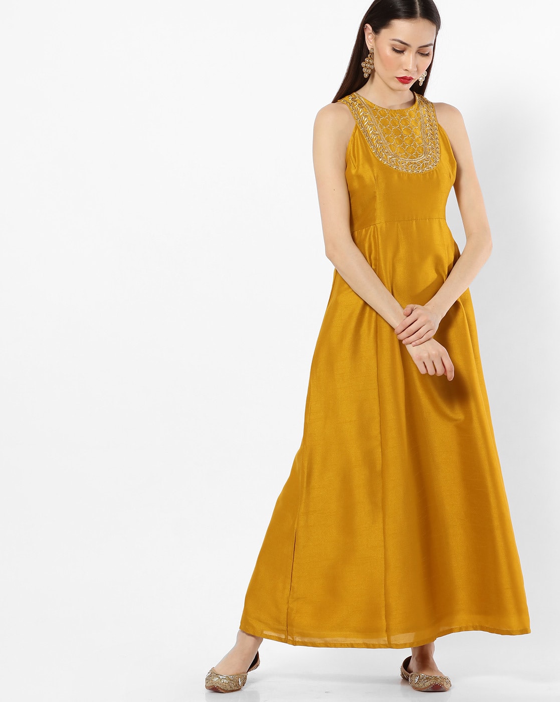 indya mustard yellow kurta