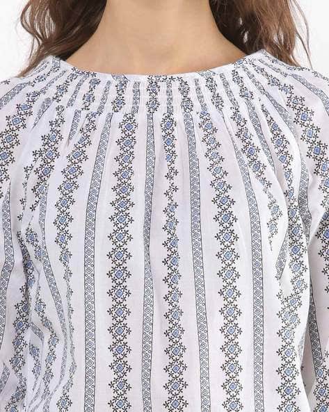 Printed Blouson Top (Image - 2)