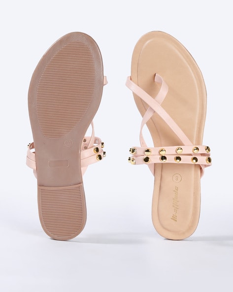 Studded Strappy Flat Sandals