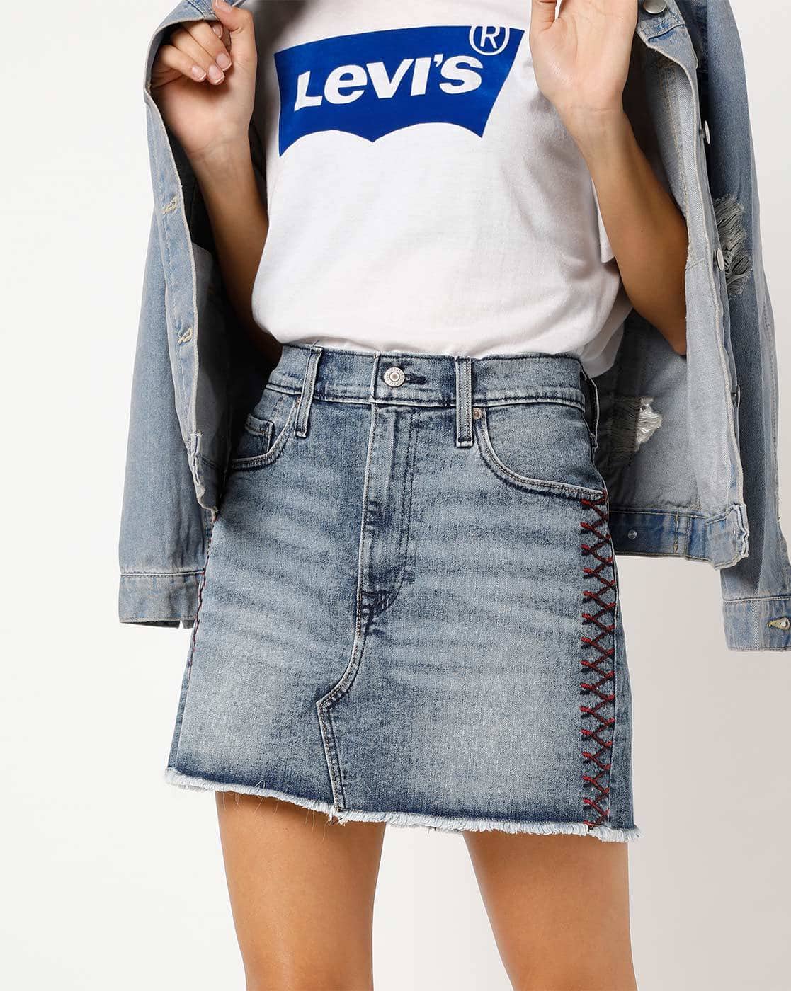 Buy Blue Skirts for Women by LEVIS 