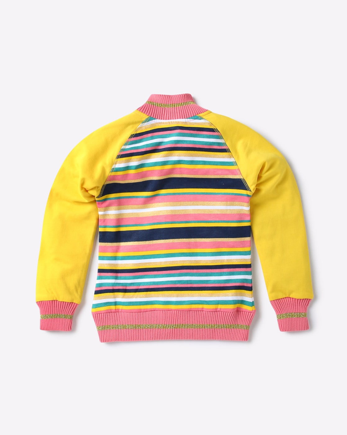 yellow striped sweatshirt