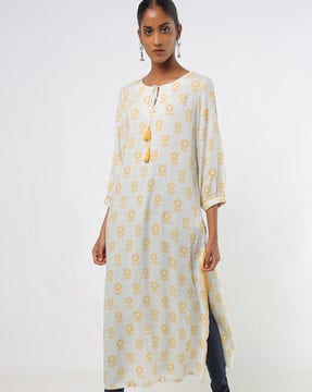 Global desi off white kurta sale