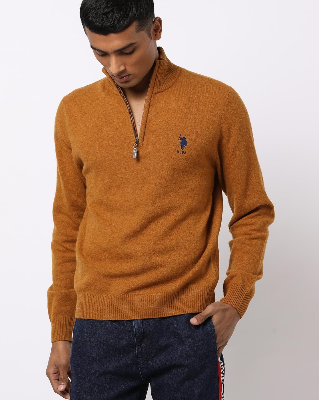 beroerte rivier Lol Buy Orange Sweaters & Cardigans for Men by U.S. Polo Assn. Online | Ajio.com