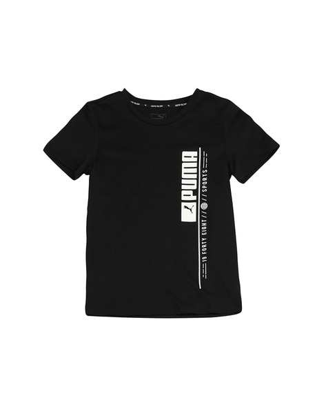 Black Tshirts for Boys by Puma Online 