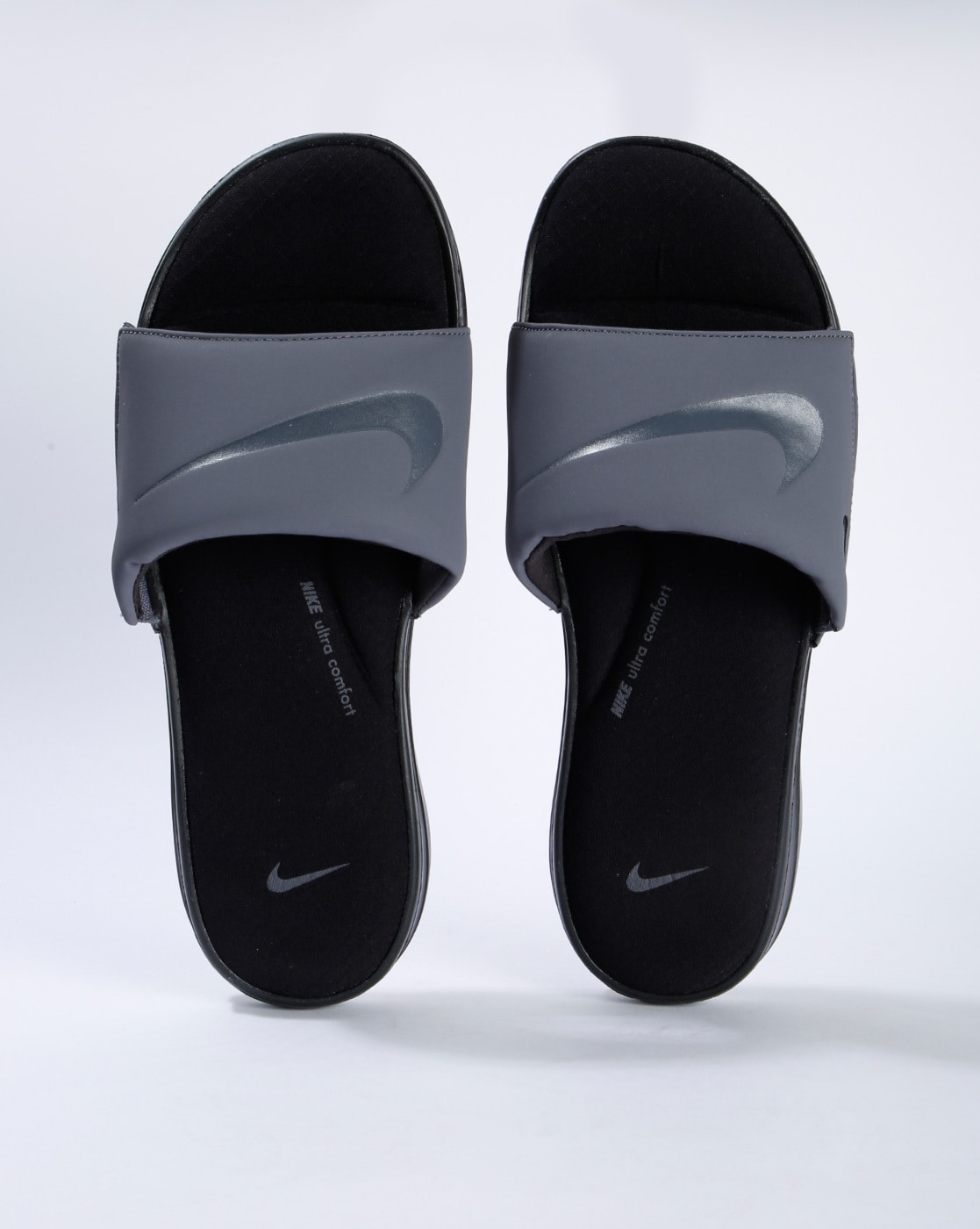 Nike ultra hotsell comfort slide grey