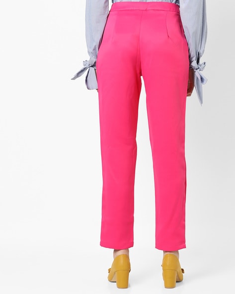 Josephine Skriver Hot Pink Straight Fit Trousers Photoshoot Spring Summer  2020  SASSY DAILY Fashion News