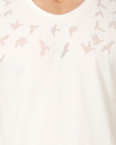 Printed V-neck T-shirt (Image - 2)