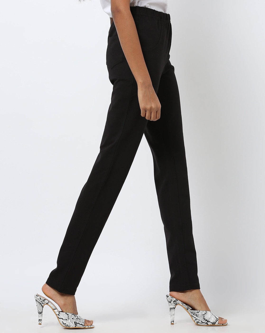 shama silk Regular Fit Women Black Trousers - Buy shama silk Regular Fit  Women Black Trousers Online at Best Prices in India | Flipkart.com