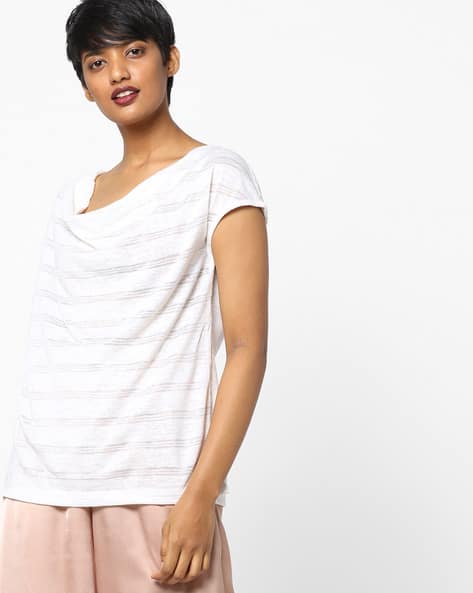 Buy Chalk White Tops For Women By Ajio Online Ajio Com