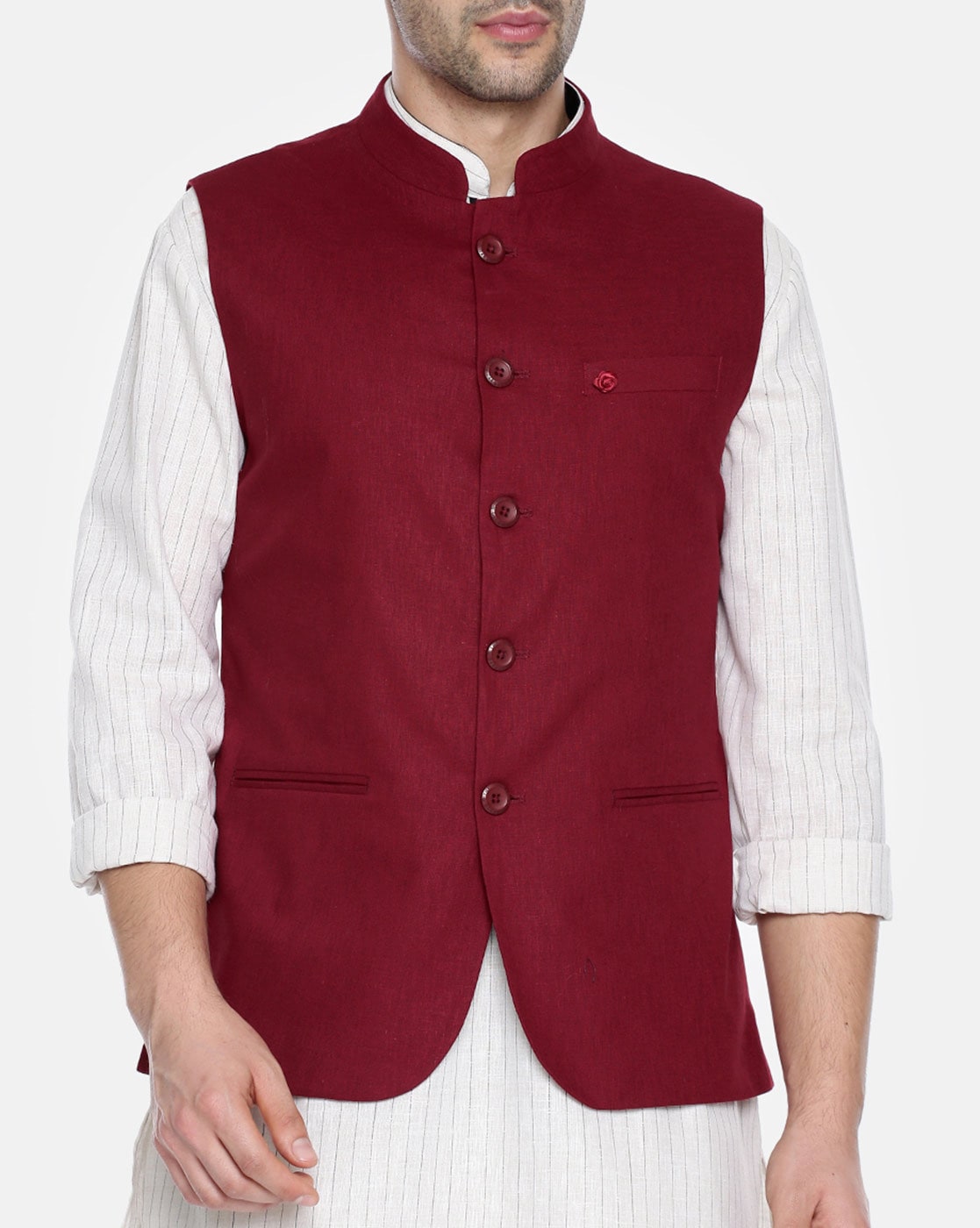 Wine Indo Kurta Set with Embroidered Nehru Jacket | Kurta Jacket | Men –  Laromani