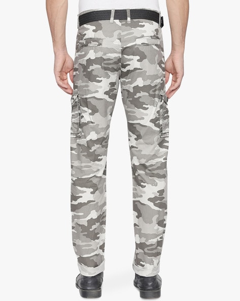 Off-White c/o Virgil Abloh Camouflage Cargo Trousers in Green for Men | Lyst