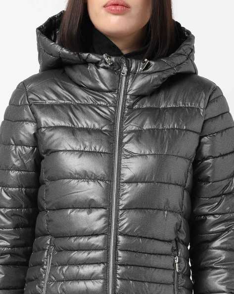 Remy Hooded Metallic Puffer Jacket