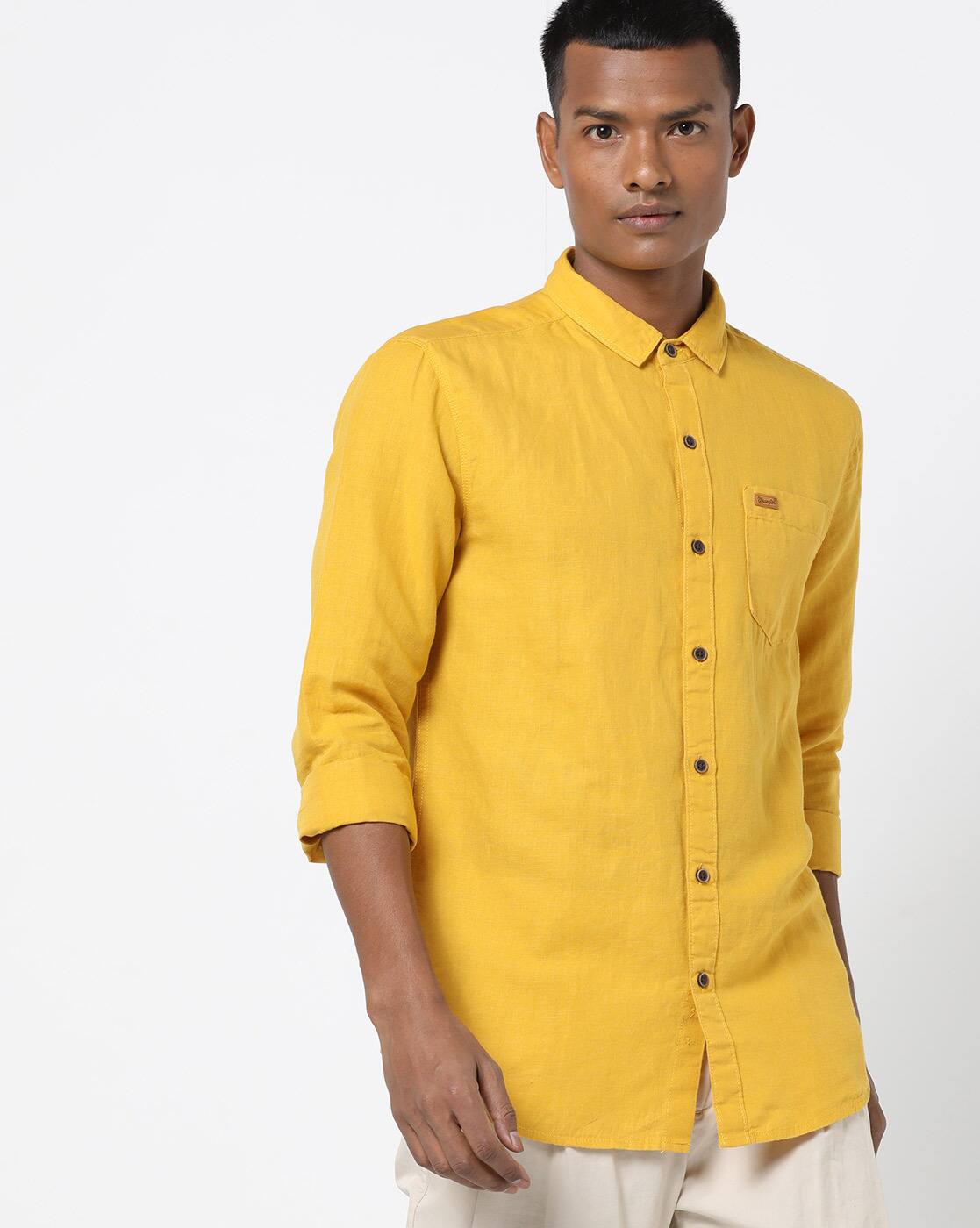 Wrangler yellow shirt Clearance