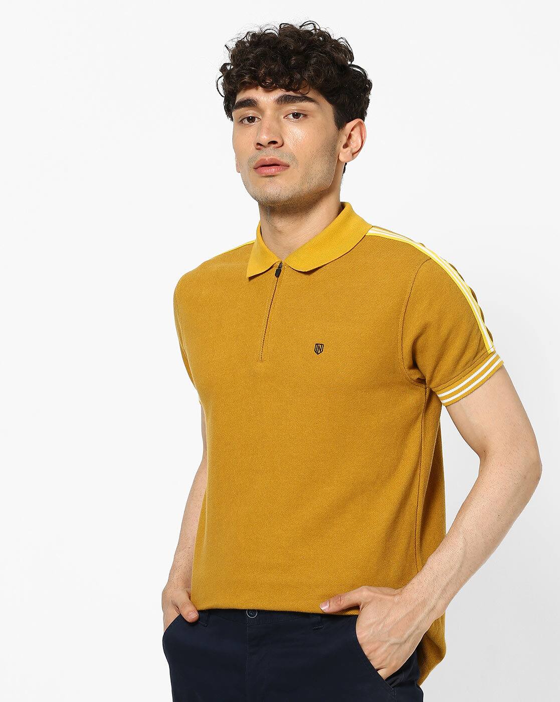 Yellow Tshirts for Men by INDIGO NATION 
