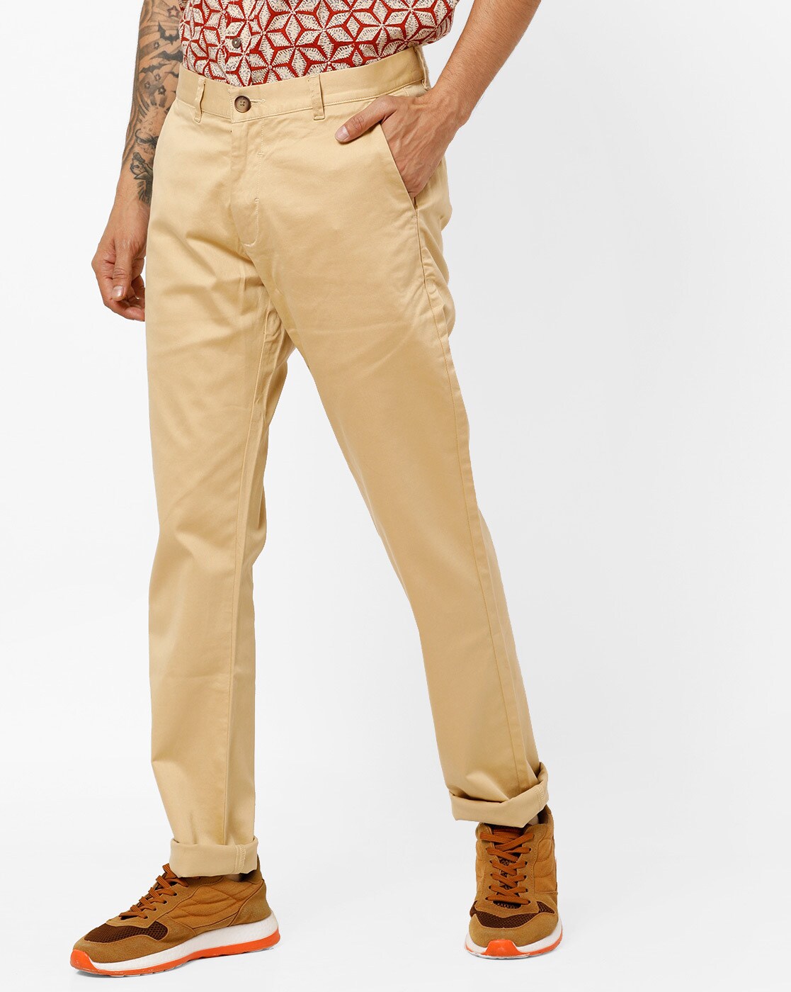 Red Tape Casual Trousers  Buy Red Tape Beige Solid Casual Trouser  OnlineNykaa fashion